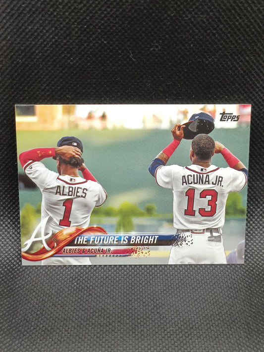 Ronald Acuna Jr & Ozzie Albies - 2018 Topps Update Series The Future Is Bright - Atlanta Braves