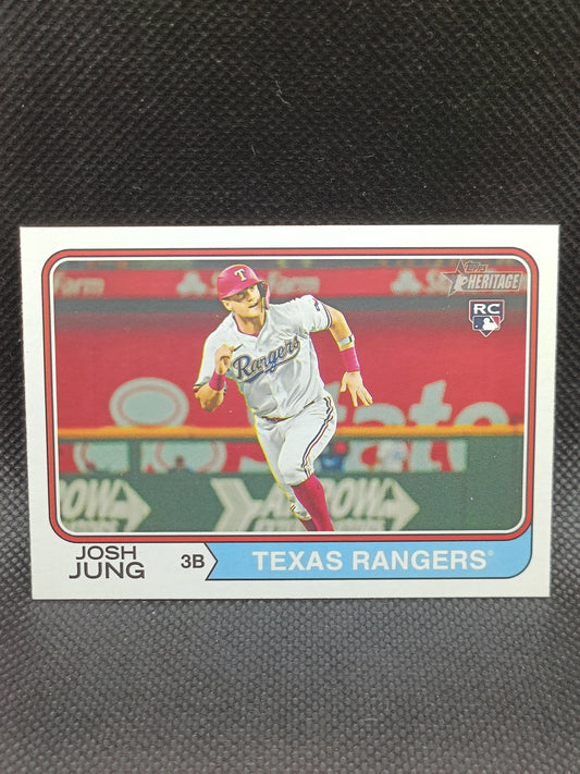 Josh Jung - 2023 Topps Heritage High Number Rookie - Texas Rangers