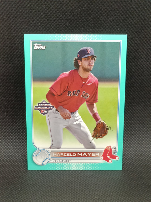 Marcelo Mayer - 2022 Topps Pro Debut Aqua /75 - Boston Red Sox