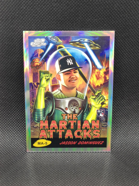 Jasson Dominguez - 2024 Topps Cosmic Chrome Rookie The Martian Attacks SP - New York Yankees