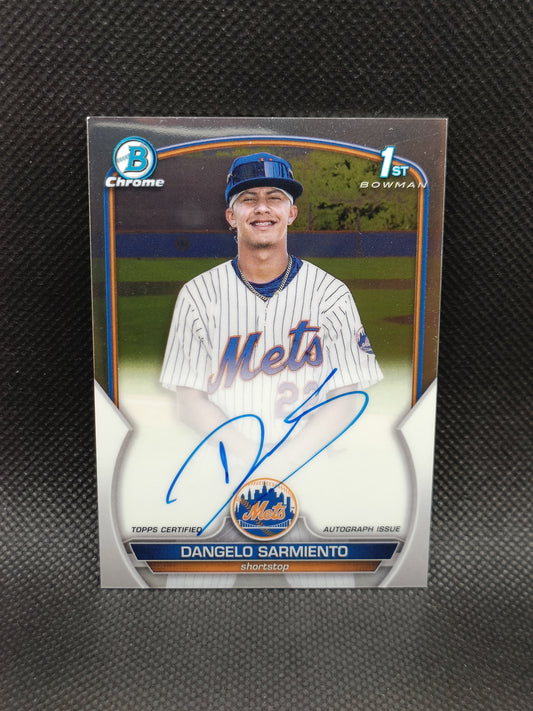 Dangelo Sarmiento - 2023 Bowman Chrome 1st Bowman Auto - New York Mets