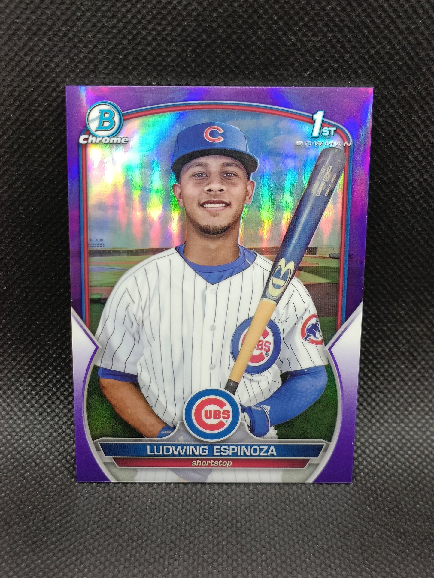 Ludwing Espinoza - 2023 Bowman Chrome 1st Bowman Purple Refractor /250 - Chicago Cubs