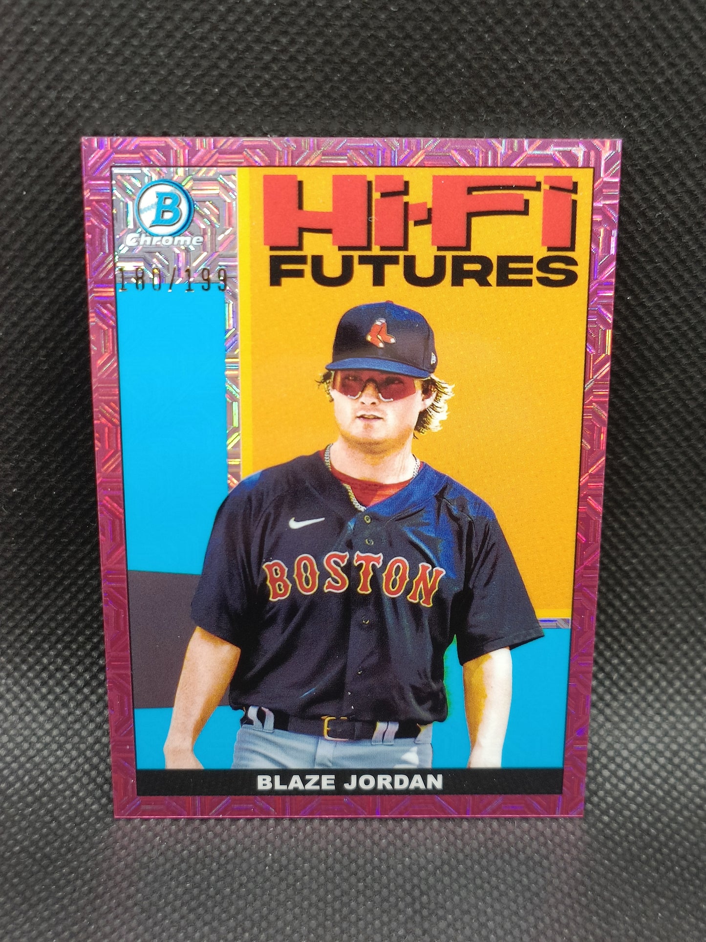 Blaze Jordan - 2022 Bowman Chrome HiFi Futures Insert Pink Mojo /199 - Boston Red Sox