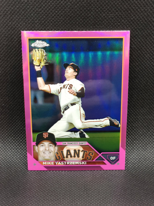 Mike Yastrzemski - 2023 Topps Chrome Pink Refractor - San Francisco Giants