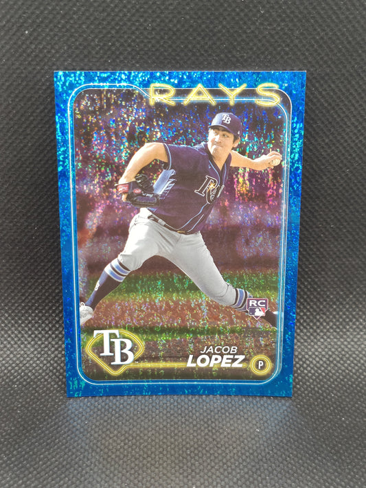 Jacob Lopez - 2024 Topps Series 2 Rookie Blue Foil /999 - Tampa Bay Rays