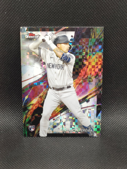 Everson Pereira - 2024 Topps Finest Rookie Checkerboard Refractor - New York Yankees