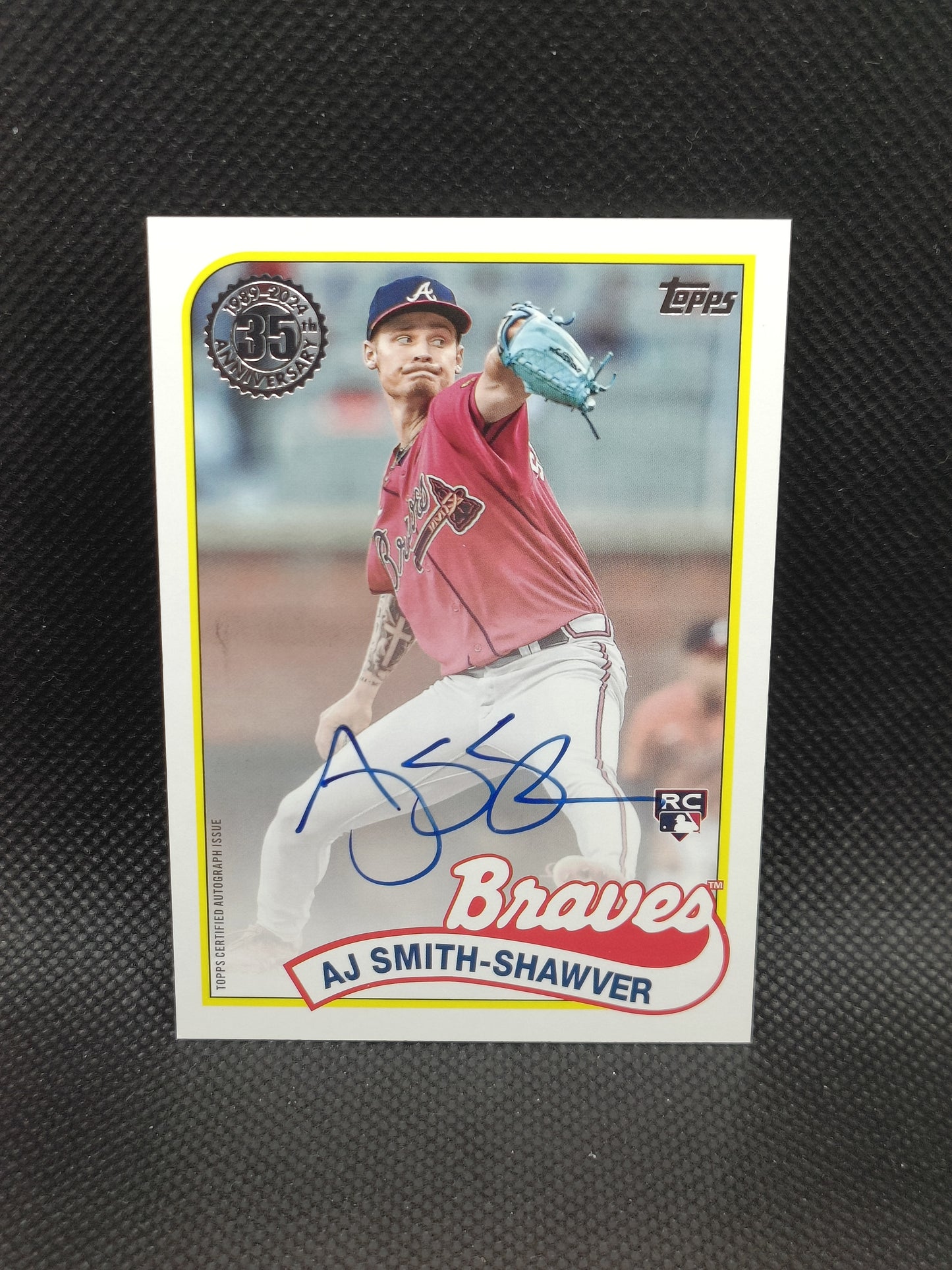 AJ Smith-Shawver - 2024 Topps Update Series 1989 Rookie Auto - Atlanta Braves