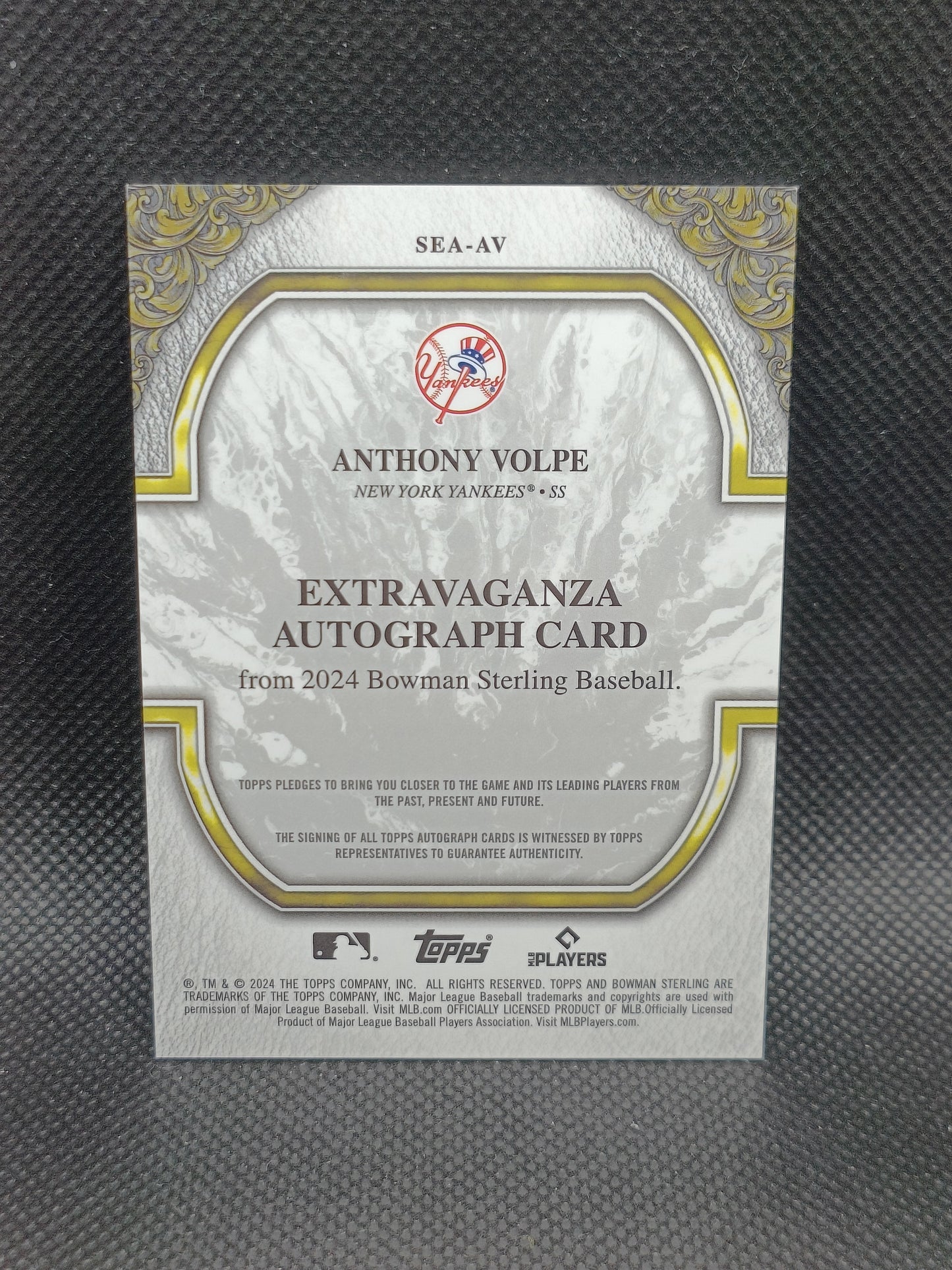 Anthony Volpe - 2024 Bowman Sterling Extravaganza Auto /99 - New York Yankees