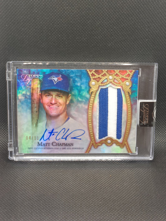 Matt Chapman - 2022 Topps Dynasty Patch Auto /10 - Toronto Blue Jays