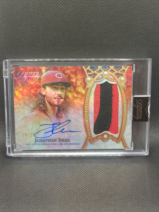 Jonathan India - 2022 Topps Dynasty Patch Auto /10 - Cincinnati Reds