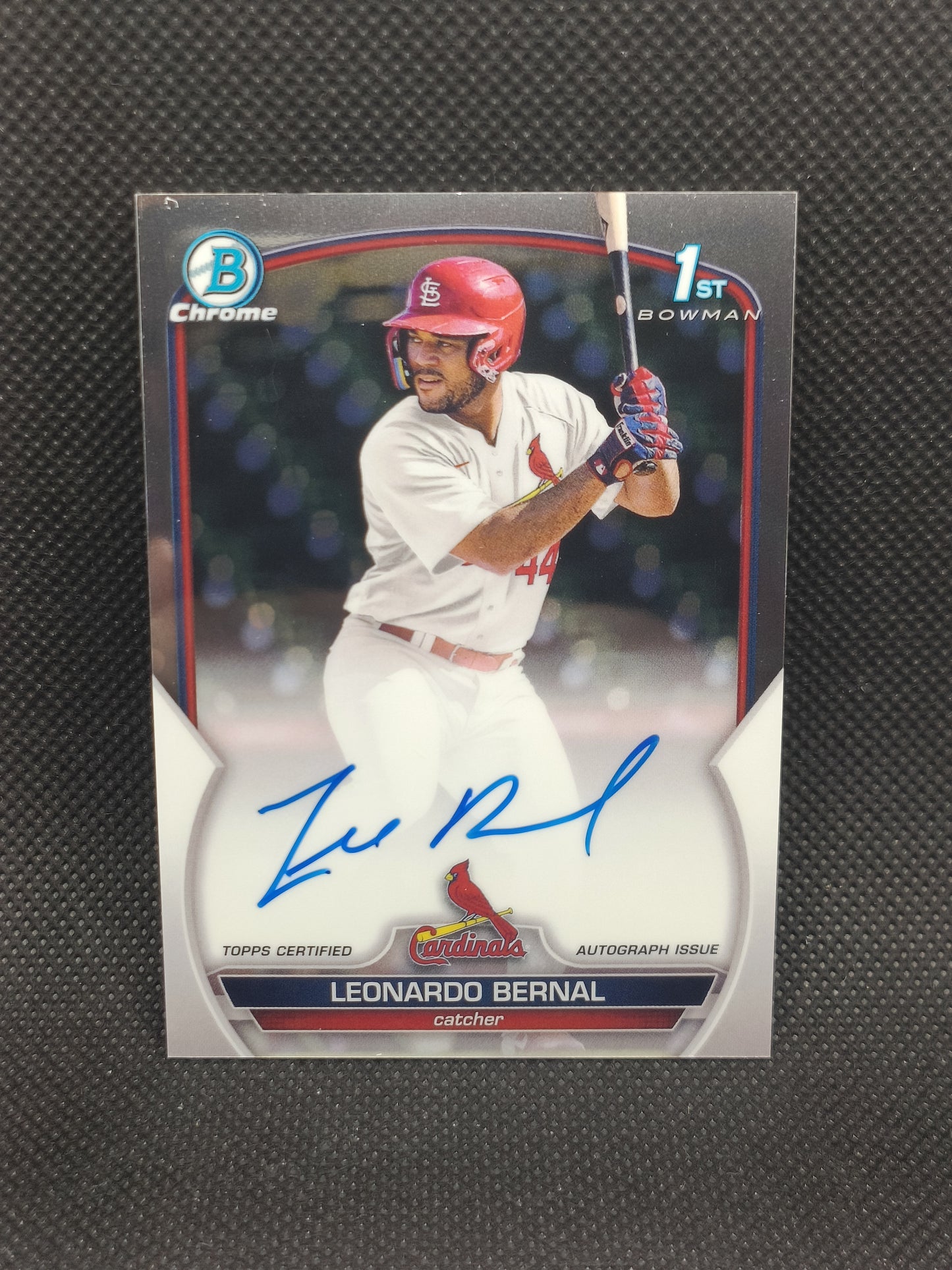 Leonardo Bernal - 2023 Bowman Chrome 1st Bowman Auto - St Louis Cardinals