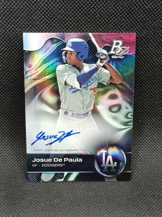 Josue De Paula - 2023 Bowman Platinum Auto - LA Dodgers