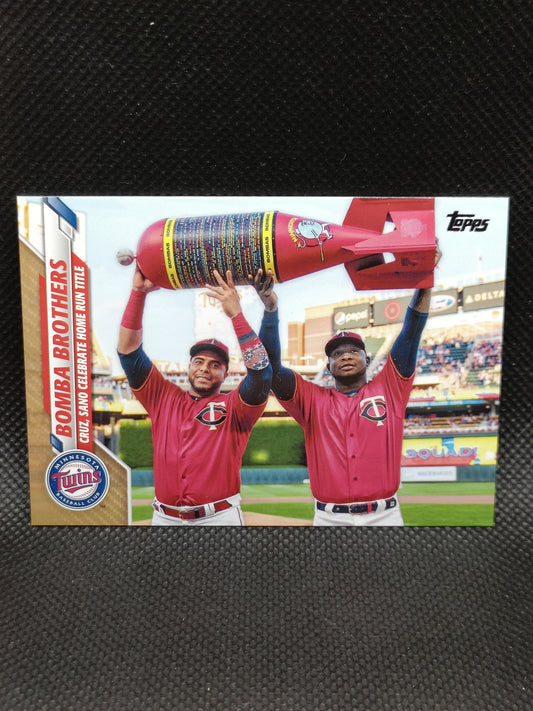 Miguel Sano & Nelson Cruz - 2020 Topps Series Two Bomba Brothers Gold /2020 - Minnesota Twins