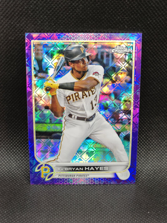 Ke'Bryan Hayes - 2022 Topps Chrome Logofractor Edition Purple /250 - Pittsburgh Pirates