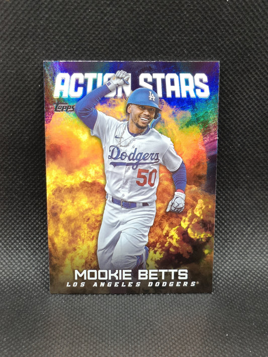 Mookie Betts - 2023 Topps Update Series Action Stars Insert - LA Dodgers