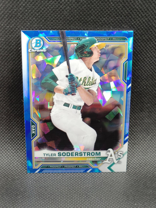 Tyler Soderstrom - 2021 Bowman Chrome Sapphire - Oakland Athletics