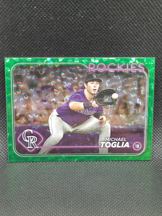 Michael Toglia - 2024 Topps Series Two Green Foil /499 - Colorado Rockies