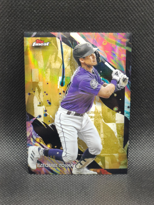 Ezequiel Tovar - 2024 Topps Finest Gold Refractor /25 - Colorado Rockies