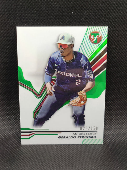 Geraldo Perdomo - 2024 Topps Pristine Green Refractor /150 - Arizona Diamondbacks