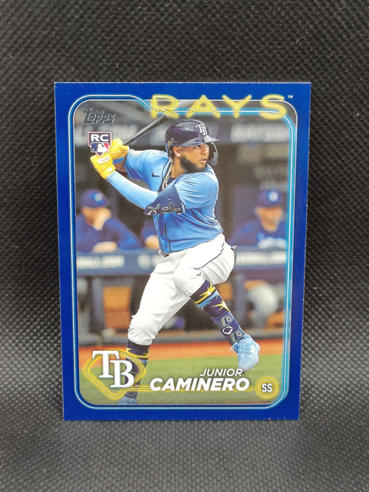 Junior Caminero - 2024 Topps Series Two Rookie Royal Blue - Tampa Bay Rays