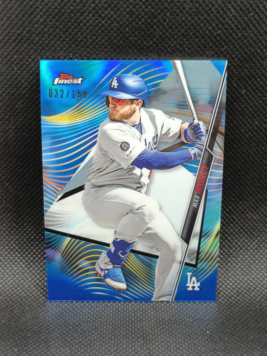 Max Muncy - 2020 Topps Finest Blue Refractor /150 - LA Dodgers