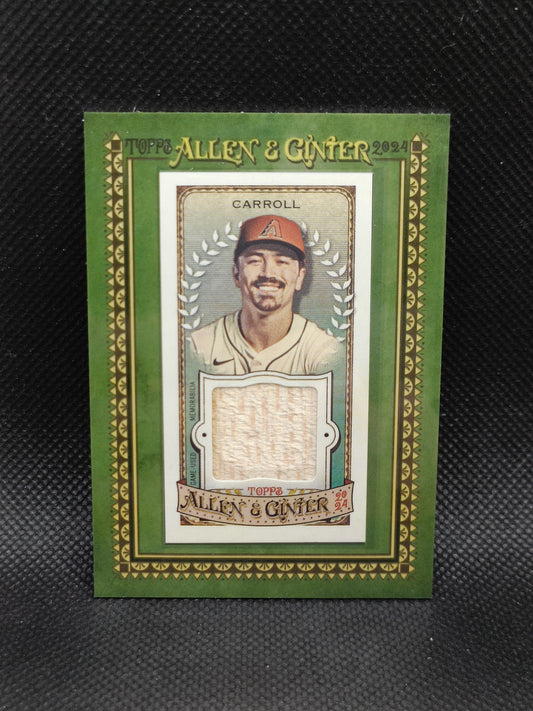 Corbin Carroll - 2024 Allen & Ginter Relic - Arizona Diamondbacks