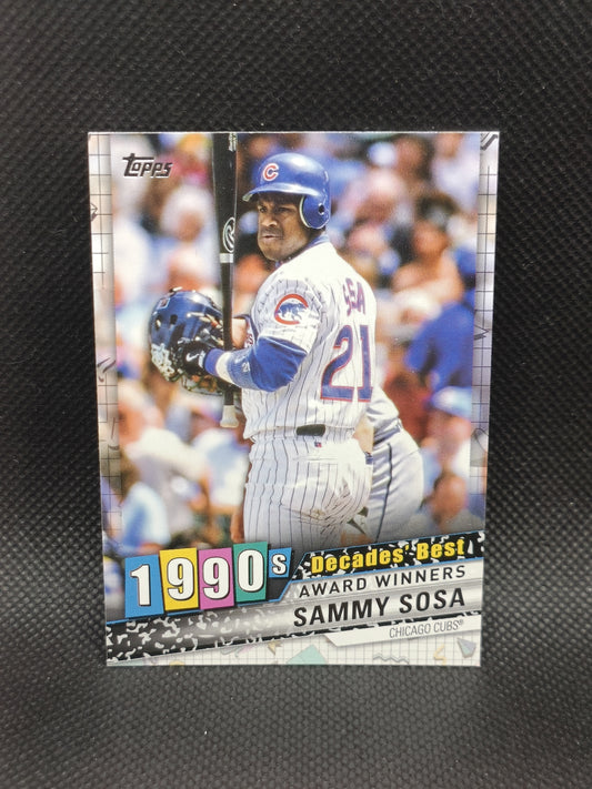 Sammy Sosa - 2020 Topps Update Decades Best Insert - Chicago Cubs