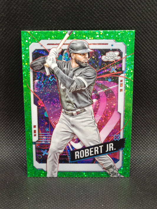 Luis Robert - 2024 Topps Cosmic Chrome Green Space Dust Refractor /75 - Chicago White Sox