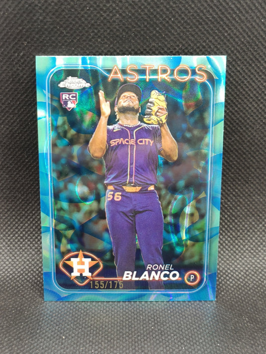 Ronel Blanco - 2024 Topps Chrome Update Rookie Aqua & Blue Lava Lamp Refractor /175 - Houston Astros