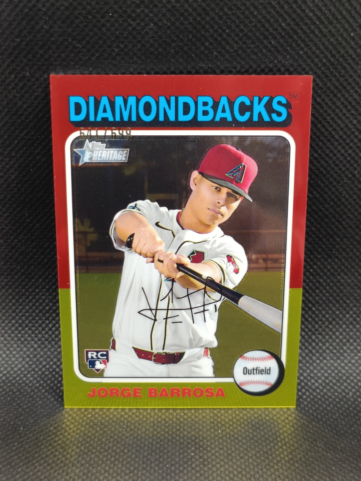 Jorge Barrosa - 2024 Topps Heritage High Number Rookie Chrome /699 - Arizona Diamondbacks