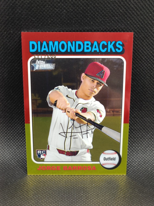 Jorge Barrosa - 2024 Topps Heritage High Number Rookie Chrome /699 - Arizona Diamondbacks