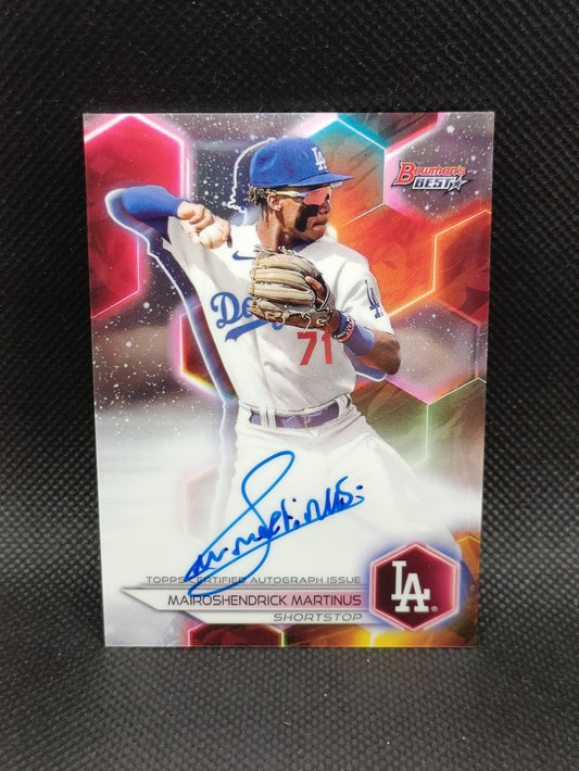 Mairoshendrick Martinus - 2023 Bowman's Best Auto - LA Dodgers