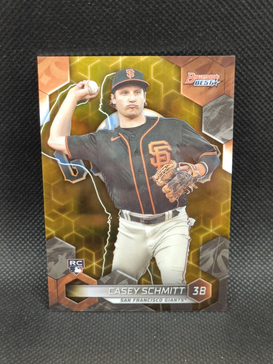 Casey Schmitt - 2023 Bowman's Best Rookie Gold Refractor /50 - San Francisco Giants
