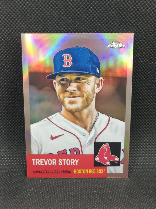 Trevor Story - 2022 Topps Chrome Platinum Anniversary Rose Gold Refractor /75 - Boston Red Sox