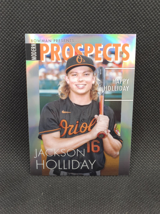 Jackson Holliday - 2023 Bowman Chrome Modern Prospects Insert - Baltimore Orioles