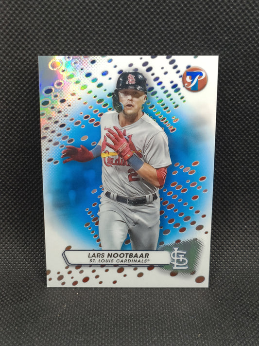 Lars Nootbaar - 2023 Topps Pristine Blue Refractor /75 - St Louis Cardinals
