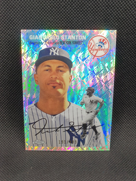 Giancarlo Stanton - 2023 Topps Chrome Platinum Anniversary Topps Refractor /499 - New York Yankees