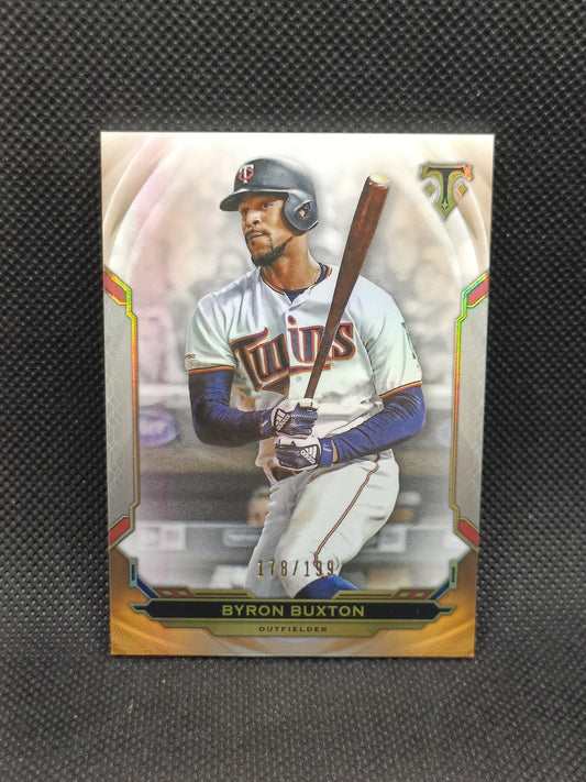 Byron Buxton - 2019 Topps Triple Threads Amber /199 - Minnesota Twins