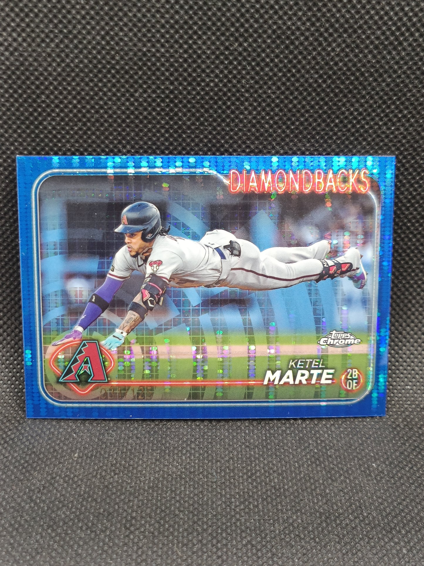 Ketel Marte - 2024 Topps Chrome Blue Sonar Refractor /125 - Arizona Diamondbacks