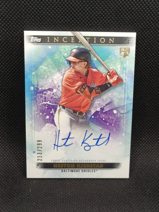 Heston Kjerstad - 2024 Topps Inception Rookie Auto /299 - Baltimore Orioles