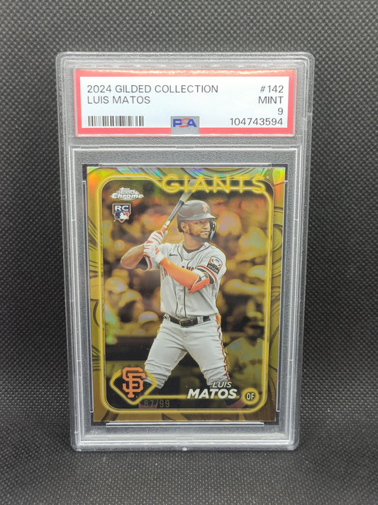 Luis Matos - 2024 Topps Gilded Collection Rookie /99 - PSA 9 - San Francisco Giants