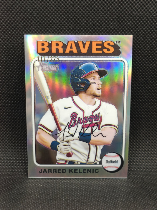 Jarred Kelenic - 2024 Topps Heritage High Number Chrome Refractor /225 - Atlanta Braves