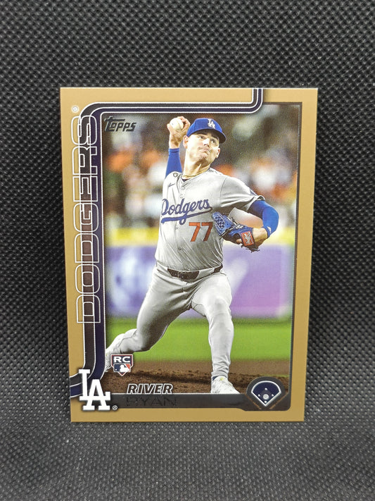 River Ryan - 2025 Topps Series One Rookie Gold /2025 - LA Dodgers