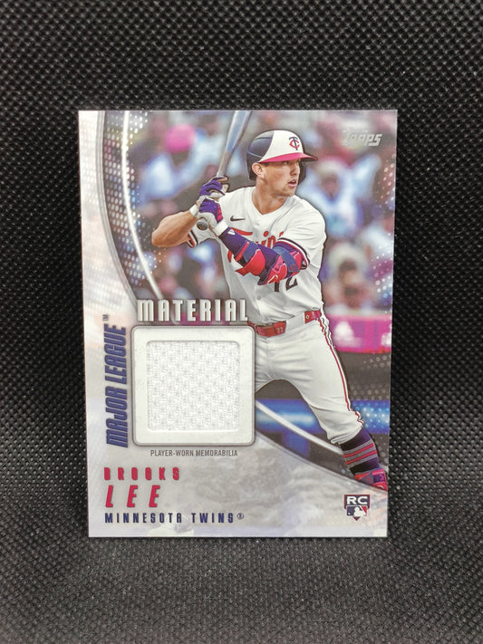 Brooks Lee - 2025 Topps Series One Rookie Relic - Minnesota Twins