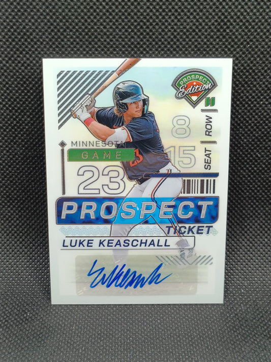 Luke Keaschall - 2024 Panini Prospect Edition Auto - Minnesota Twins