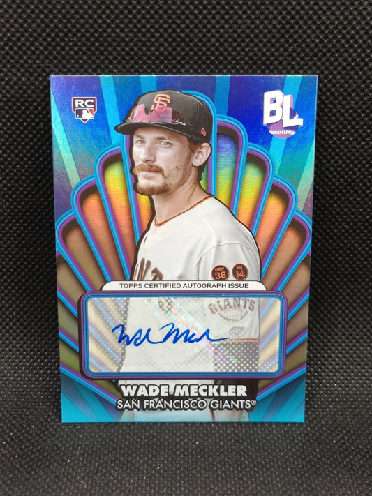 Wade Meckler - 2024 Topps Big League Opening Act Rookie Auto - San Francisco Giants