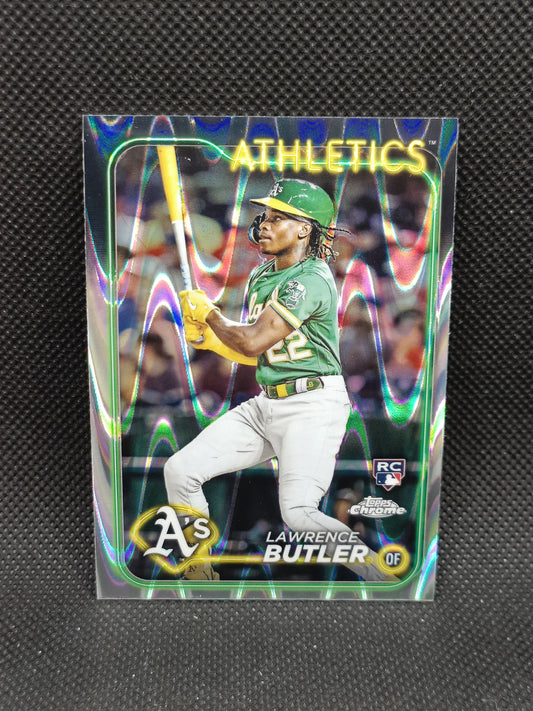 Lawrence Butler - 2024 Topps Chrome Rookie RayWave Refractor - Oakland Athletics