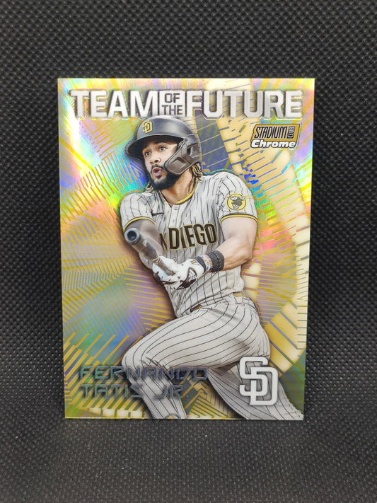 Fernando Tatis Jr - 2022 Topps Stadium Club Chrome Team Of The Future Gold /50 - San Diego Padres