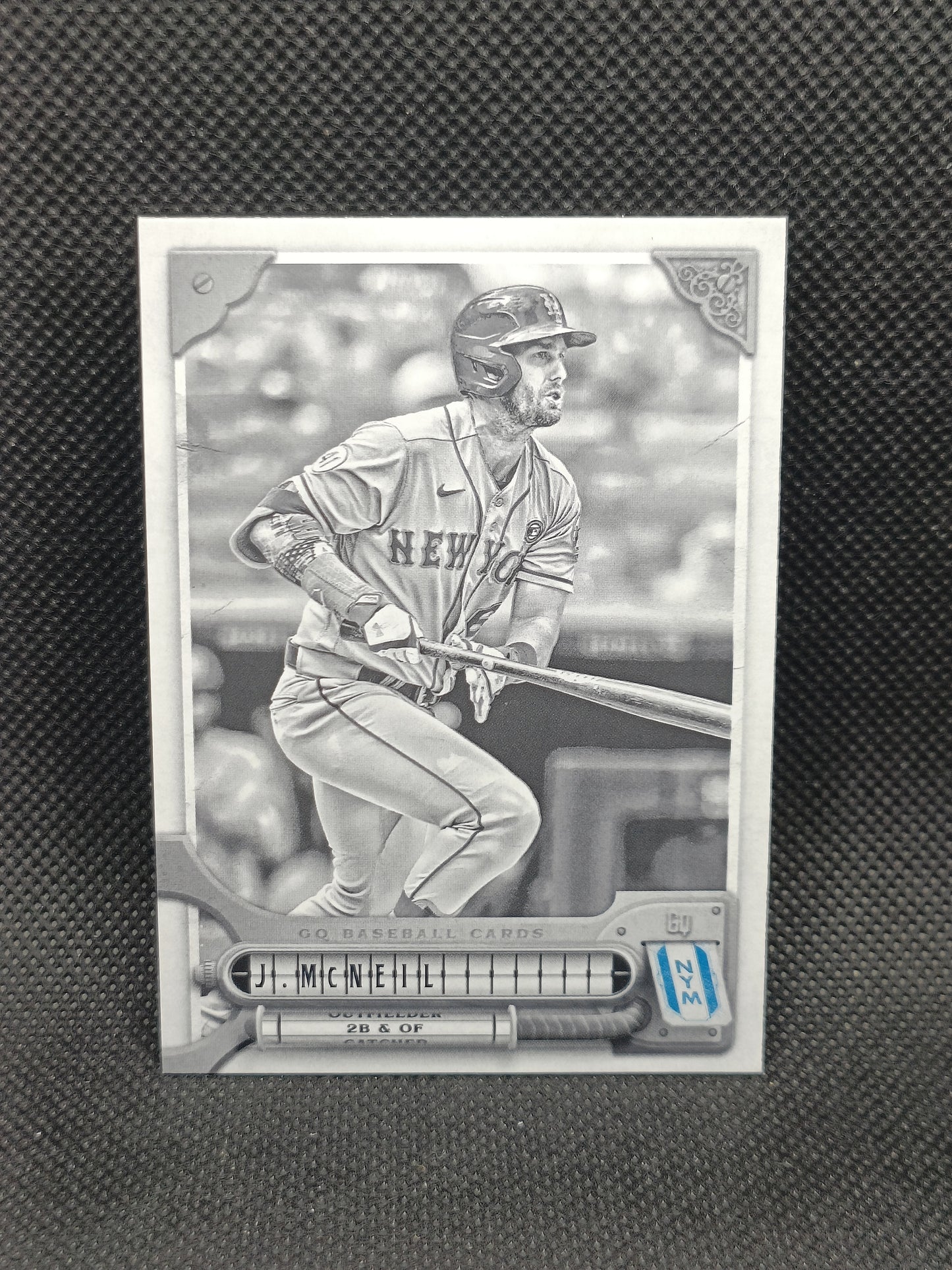 Jeff McNeil - 2022 Topps Gypsy Queen Black & White /50 - New York Mets