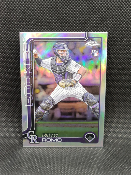 Drew Romo - 2025 Topps Chrome Rookie Refractor - Colorado Rockies